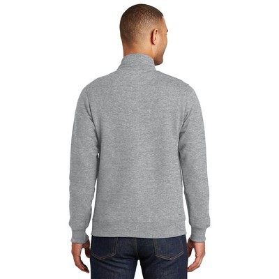 Port & Company Fan Favorite Fleece 1/4-Zip Pullover Sweatshirt.