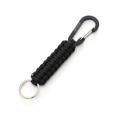 Carabiner with Strap & Split Ring