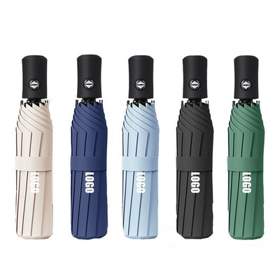 Fully Automatic Folding Umbrella For Sunny Rainy Day