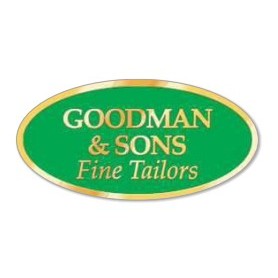 Oval Embossed Roll Labels (1 3/8"x 2 3/4")