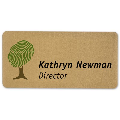 USA Made Eco-Friendly UV Personalized Aluminum Badges (1-5 Sq. Inches)