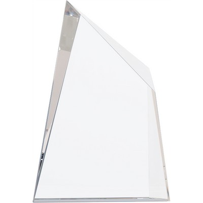 6 1/2" x 8 3/4" Crystal Facet Wedge