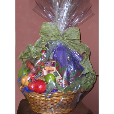 Clear Polypropylene Gift Basket Bag w/Pinch Bottom (18"x24")