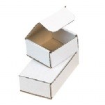 Corrugated White Folding Mailing Container (3" x 3" x 3")