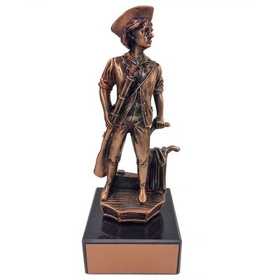 8 ½" Minuteman Antique Bronze Trophy