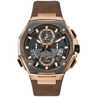 Bulova Men's Precisionist Leather Strap Watch
