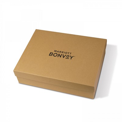 2-Piece Eco Gift Box With Recycled Crinkle Paper