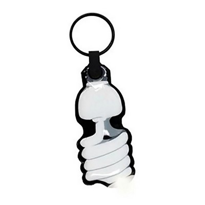 LED Light Up Keychain with Bulb Design