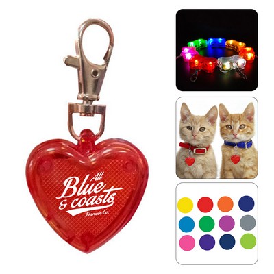 Heart Shaped Led Light Keychain