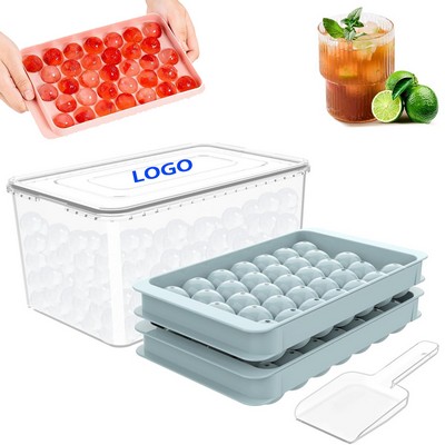 With Container Mini Pinball Lattice Mold Round Ice Cube Tray