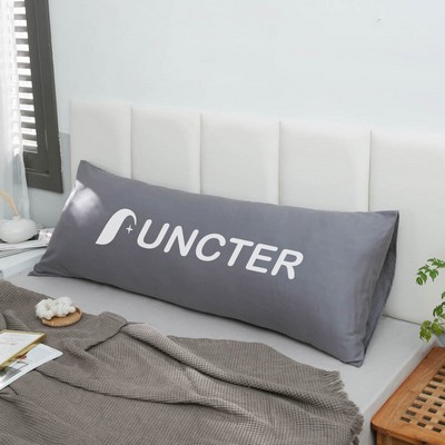 20 x 54 Inch Premium Square Cotton Throw Pillowcase Body Size Pillow Cover W/ Hidden Zipper