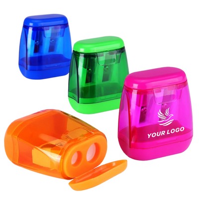 Dual Holes Compact Manual Pencil Sharpeners