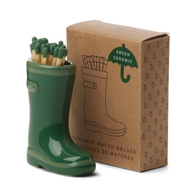 WELLINGTON RAIN BOOT MATCH HOLDER - DARK GREEN, INCLUDES 25 COUNT of DARK G