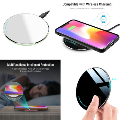 Promotek iBank® Wireless Charger, 10W Charging Pad designed for iPhone and Galaxy Phones