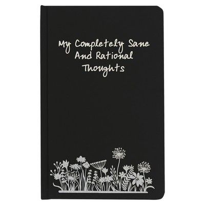 5.25" x 8.25" Black LazerBurst Journal