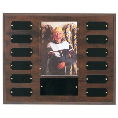 Photo Holder, Completed Cherry Finish Perpetual Plaque