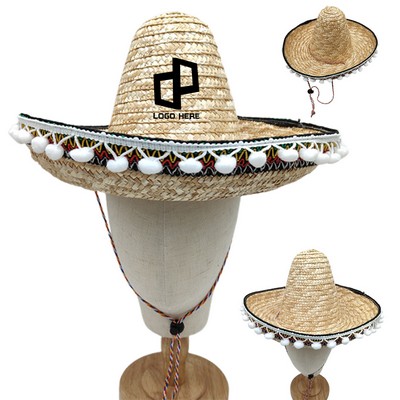 Bamboo Sombrero Party Hats
