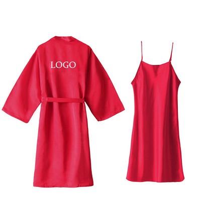 Bride Bridesmaid Satin Robes For Wedding Party