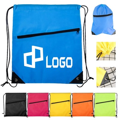 13.39X16.54 Inch Terylen Drawstring Backpack