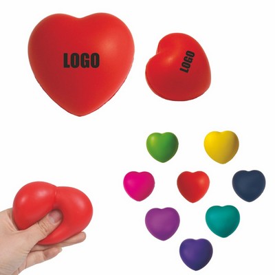 Custom Heart-Shaped Stress Balls for Valentine's Day & Heart Wellness, Minimum Order 50pcs