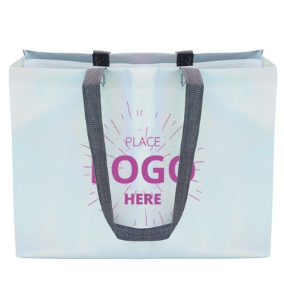 16"x 12" Non-woven Holographic Tote