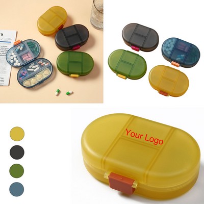 Portable 8-Compartment Pill Organizer