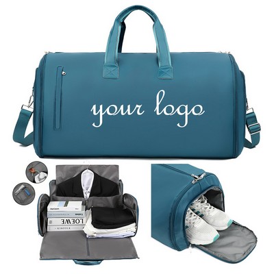 Large 2 In 1 Heavy Hanging Garment Suitcase Duffel Bags