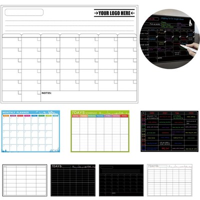 Magnetic Dry Erase Refrigerator Calendar