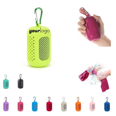 Cooling Towel With Silicone Storage Bag