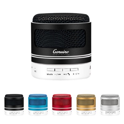 Metal Mini Bluetooth Speaker with LED Light