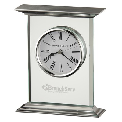 Clifton Corporate Gift Glass Carriage Clock w/ Metal
