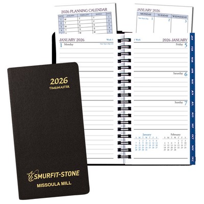 Time Management Planner w/ Continental Vinyl Cover