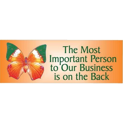 Orange & Green Butterfly Panoramic Photo Hand Mirror (1 5/8"x4 5/8")
