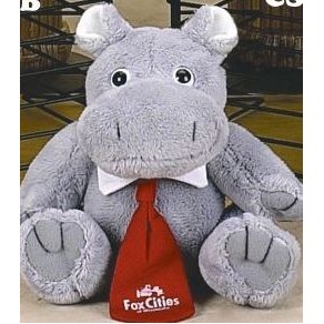Continental Series Hippopotamus Stuffed Animal w/Shirt (6")