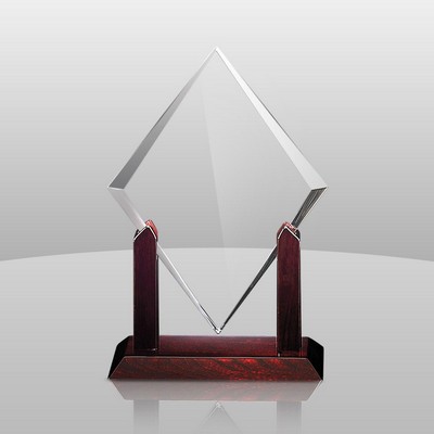 Clear Elegant Diamond Award (11"x9"x3")