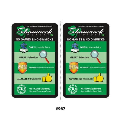 Custom Outdoor LASER-FORMS™ (2 Up-5½"x8½")