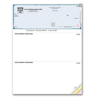 Unlined High Security Multi-Purpose Laser Voucher Check (1 Part)