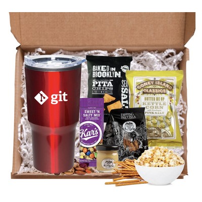 Holiday Tumbler with Snacks Boxed