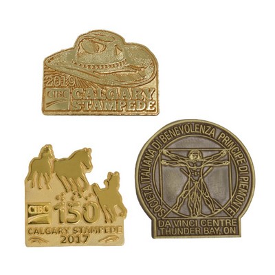 Die Struck 2D Lapel Pin (1 1/2")