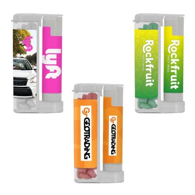 Sugar Free Mints in a Rectangular Flip-Top Duo w/ SPF 15 Lip Balm