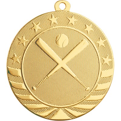 2 3/4" Starbrite Baseball/Softball Medal
