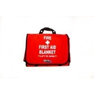 Fire & First Aid Blanket Bag w/Wool Blanket