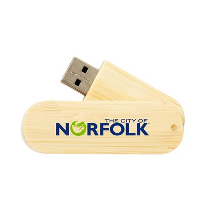 Hinsdale Eco-Friendly Bamboo Swivel USB-1G