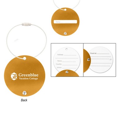 Jet Setter Aluminum Luggage Tag