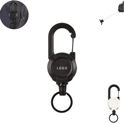 Outdoor Wire Rope Keychain Easy-To-Pull Buckle