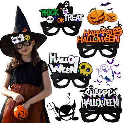 Funny Skeleton Halloween Makeup Glasses