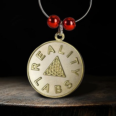Custom Sandblast Wine Charm 1"