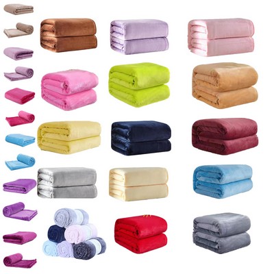 Double Sided Custom Plush Blanket