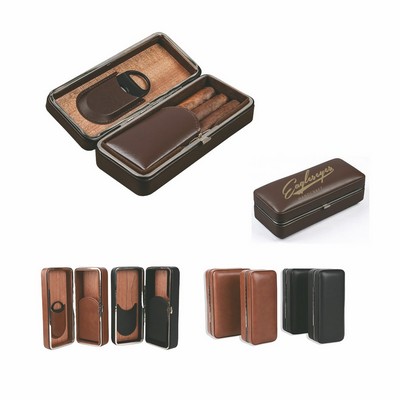 Leather Portable Cigar Box