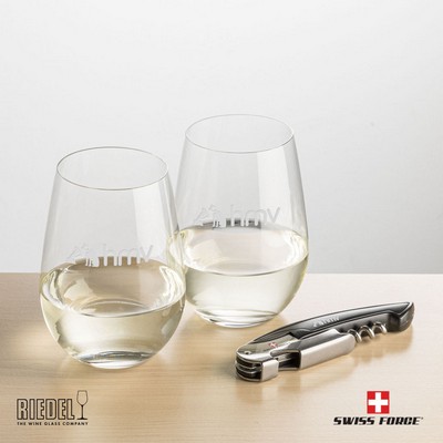 Swiss Force® Opener & RIEDEL Stemless Wine